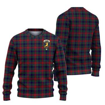 Allison Red Tartan Ugly Sweater with Family Crest