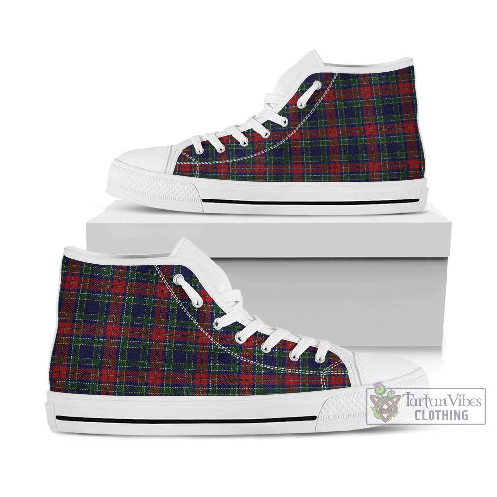 Tartan Vibes Clothing Allison Red Tartan High Top Shoes