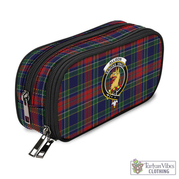 Allison Red Tartan Pen and Pencil Case with Family Crest