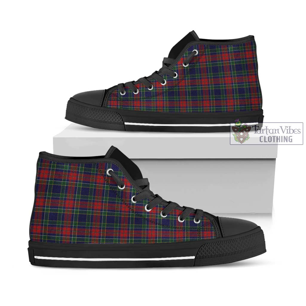 Tartan Vibes Clothing Allison Red Tartan High Top Shoes