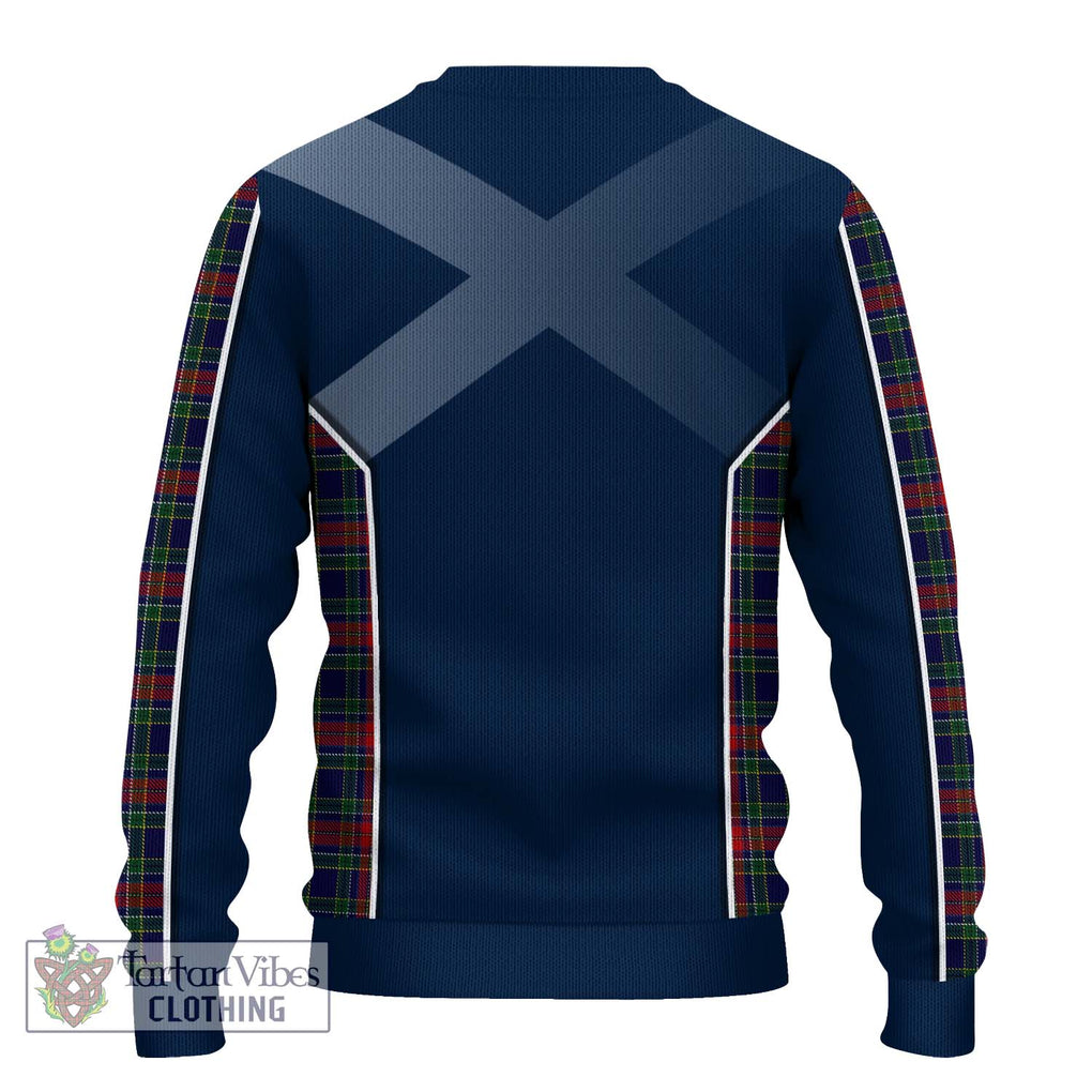 Allison Red Tartan Knitted Sweater with Family Crest and Lion Rampant Vibes Sport Style - Tartan Vibes Clothing