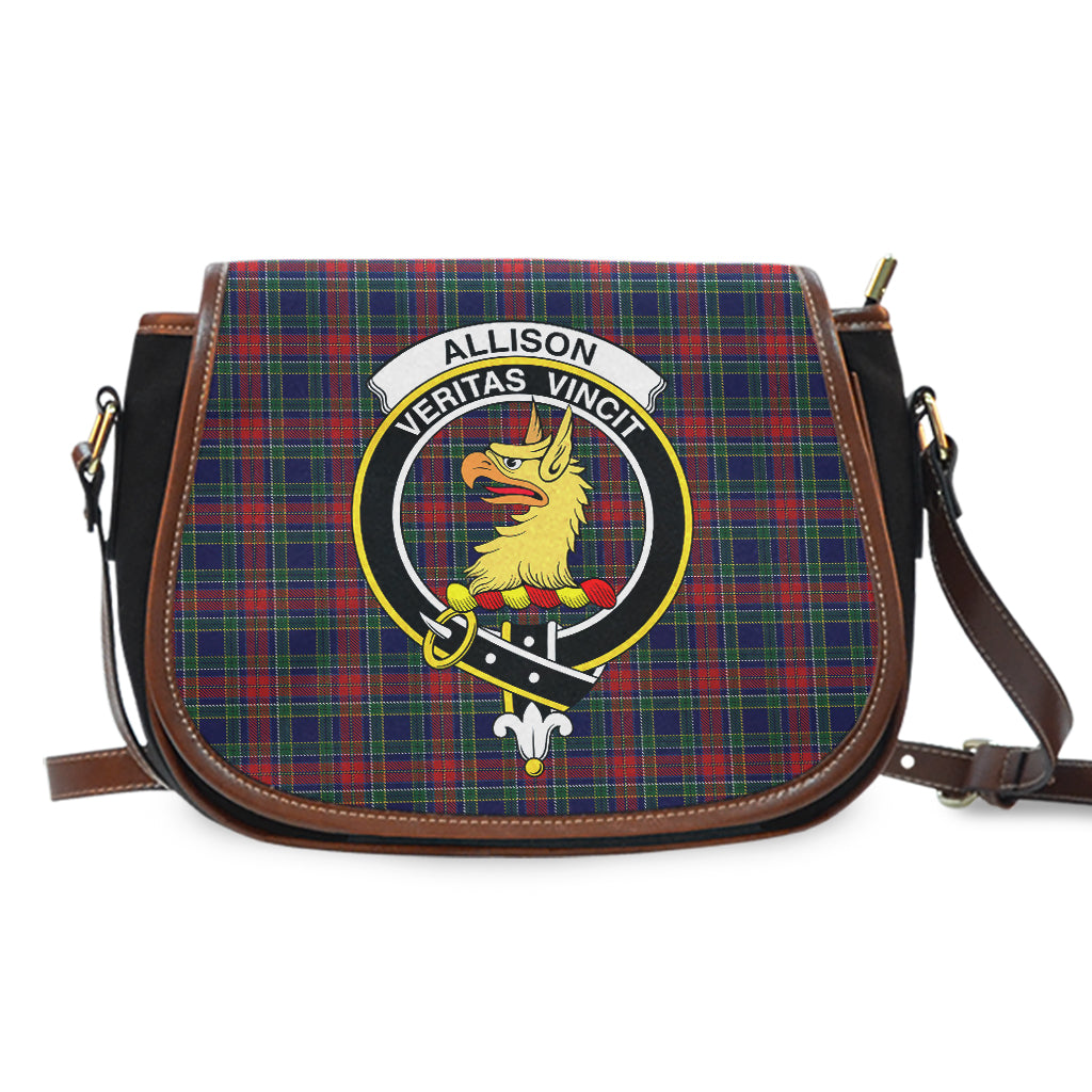 Allison Red Tartan Saddle Bag with Family Crest - Tartan Vibes Clothing