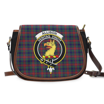 Allison Red Tartan Saddle Bag with Family Crest