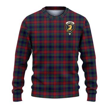 Allison Red Tartan Ugly Sweater with Family Crest