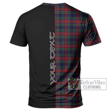 Allison Red Tartan T-Shirt with Family Crest and Half Of Me Style