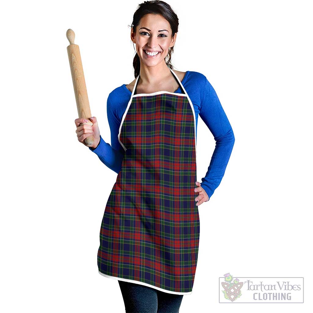 Allison Red Tartan Apron White - Tartan Vibes Clothing