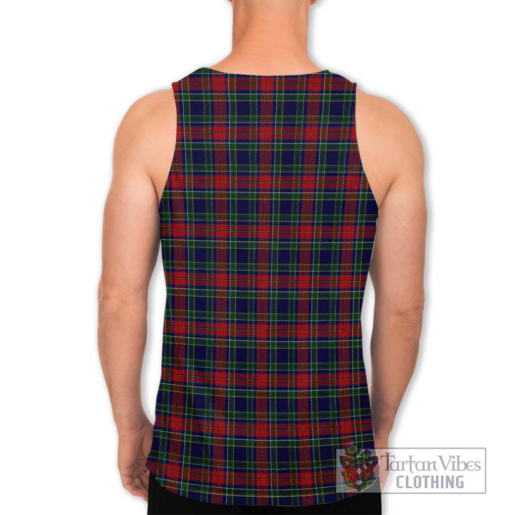 Allison Red Tartan Men's Tank Top with Family Crest DNA In Me Style - Tartanvibesclothing Shop