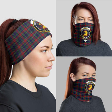 Allison Red Tartan Neck Gaiters, Tartan Bandanas, Tartan Head Band with Family Crest