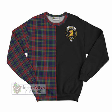 Allison Red Tartan Sweatshirt with Family Crest and Half Of Me Style