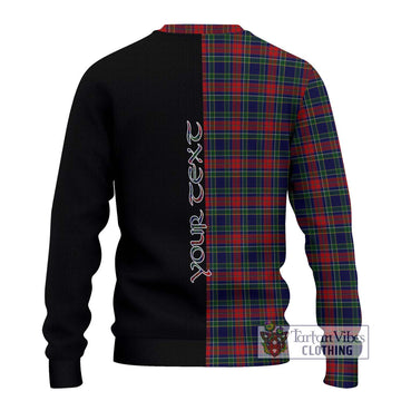 Allison Red Tartan Ugly Sweater with Family Crest and Half Of Me Style