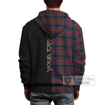 Allison Red Tartan Hoodie with Family Crest and Half Of Me Style