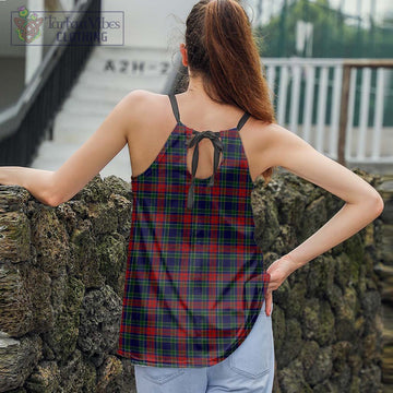 Allison Red Tartan Loose Halter Neck Camisole