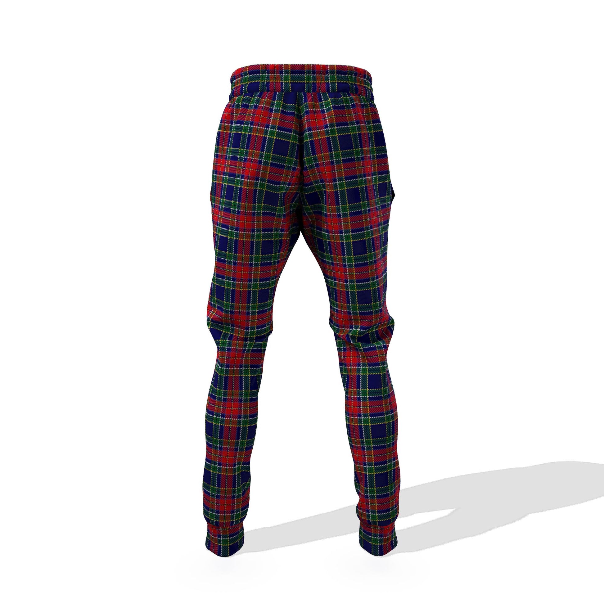 Allison Red Tartan Joggers Pants with Family Crest 6XL - Tartan Vibes Clothing