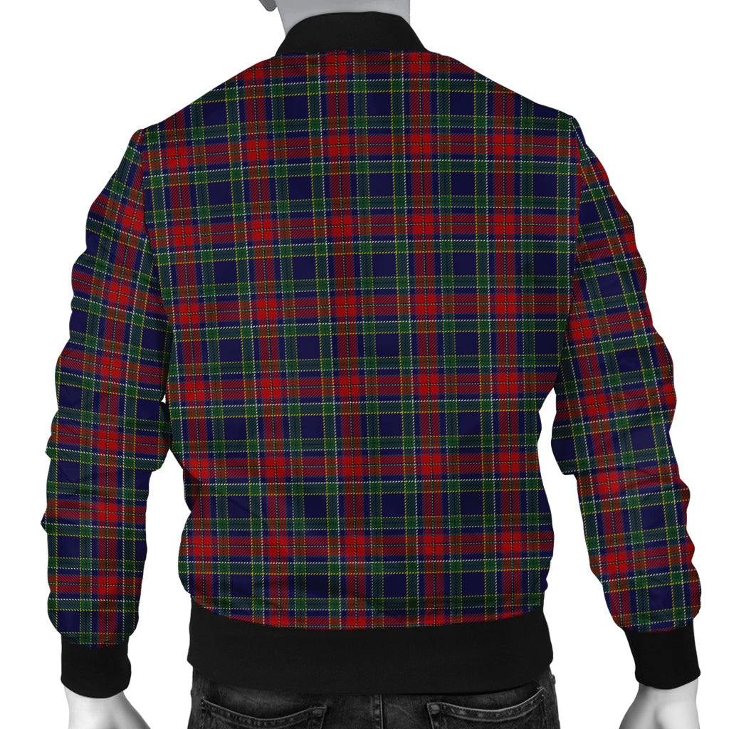 Allison Red Tartan Bomber Jacket with Family Crest - Tartanvibesclothing