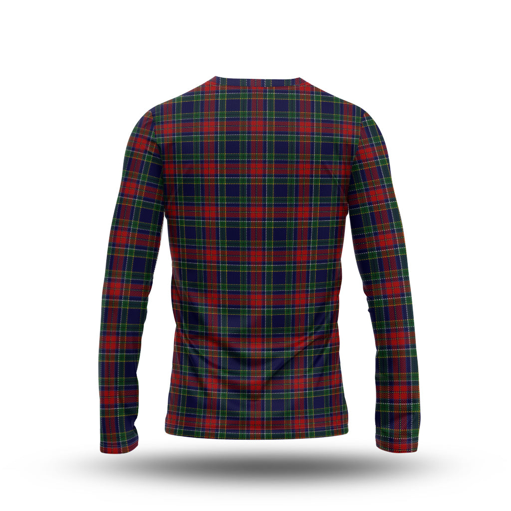 Allison Red Tartan Long Sleeve T-Shirt with Family Crest - Tartanvibesclothing