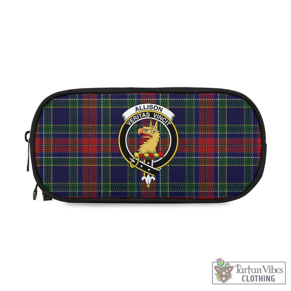 Tartan Vibes Clothing Allison Red Tartan Pen and Pencil Case with Family Crest