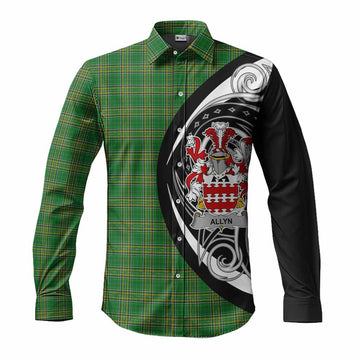 Allyn Irish Clan Long Sleeve Button Shirt Celtic Circle Style Men's Shirt S - Tartan Vibes Clothing