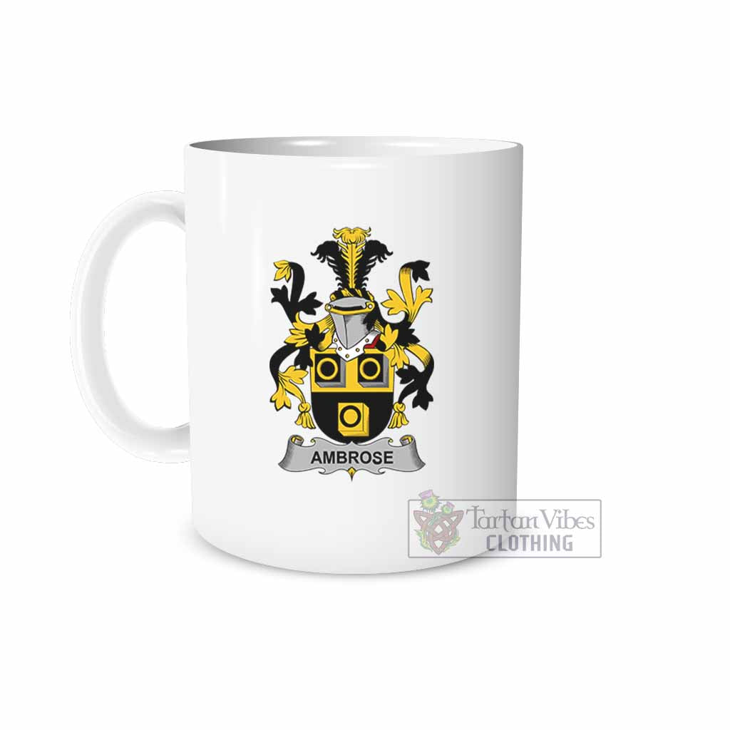 Tartan Vibes Clothing Ambrose Irish Clan Coat of Arms Ceramic Mug