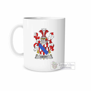 Amory Irish Clan Coat of Arms Ceramic Mug