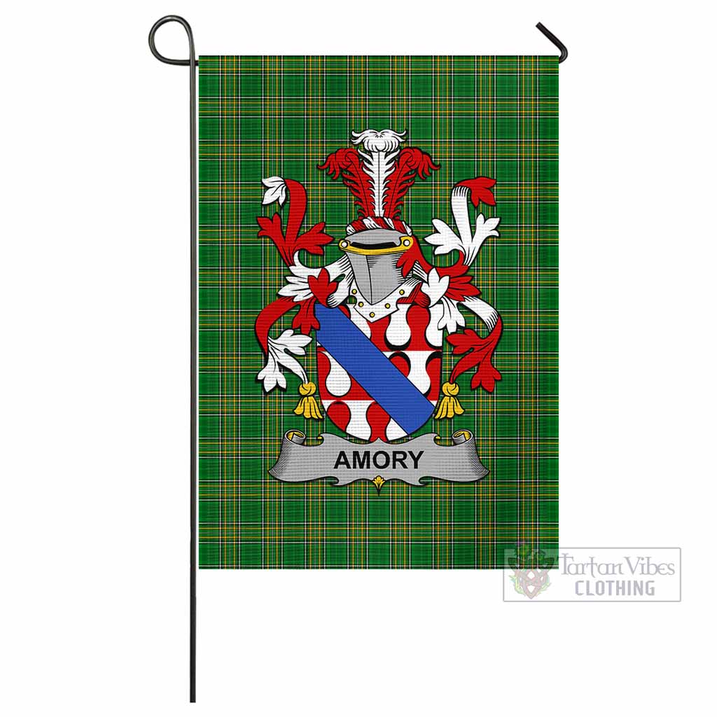 Tartan Vibes Clothing Amory Irish Clan Flag with Coat of Arms