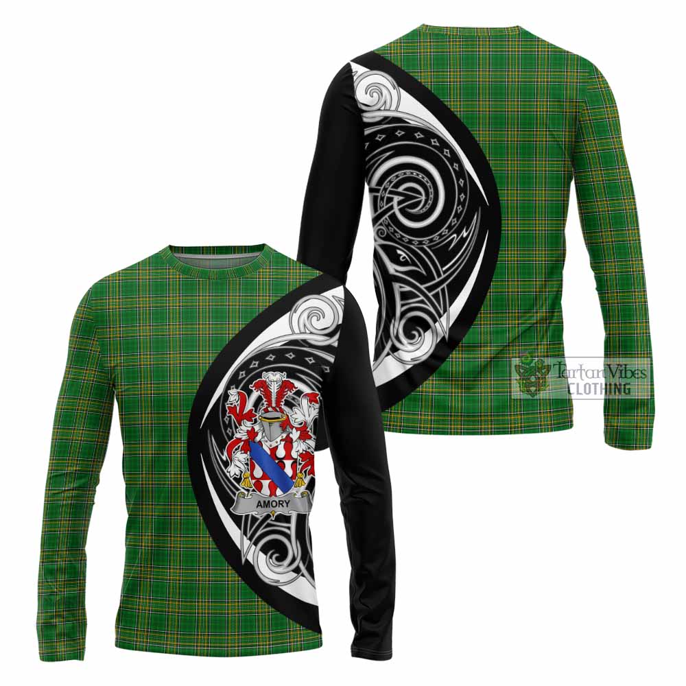 Amory Irish Clan Long Sleeve T-Shirt Celtic Circle Style - Tartan Vibes Clothing