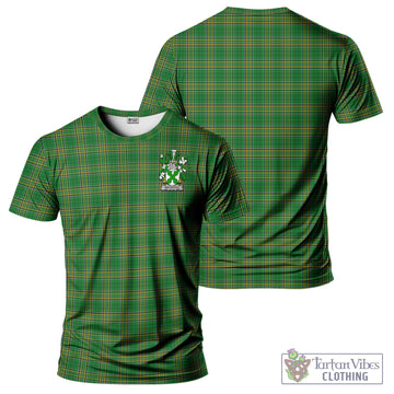 Ancketill Irish Clan Tartan T-Shirt with Family Seal