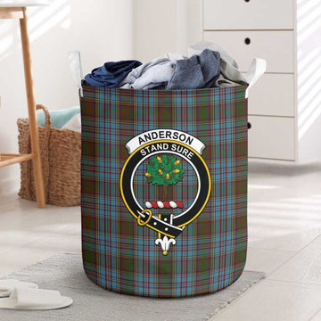 Anderson Tartan Laundry Basket with Family Crest