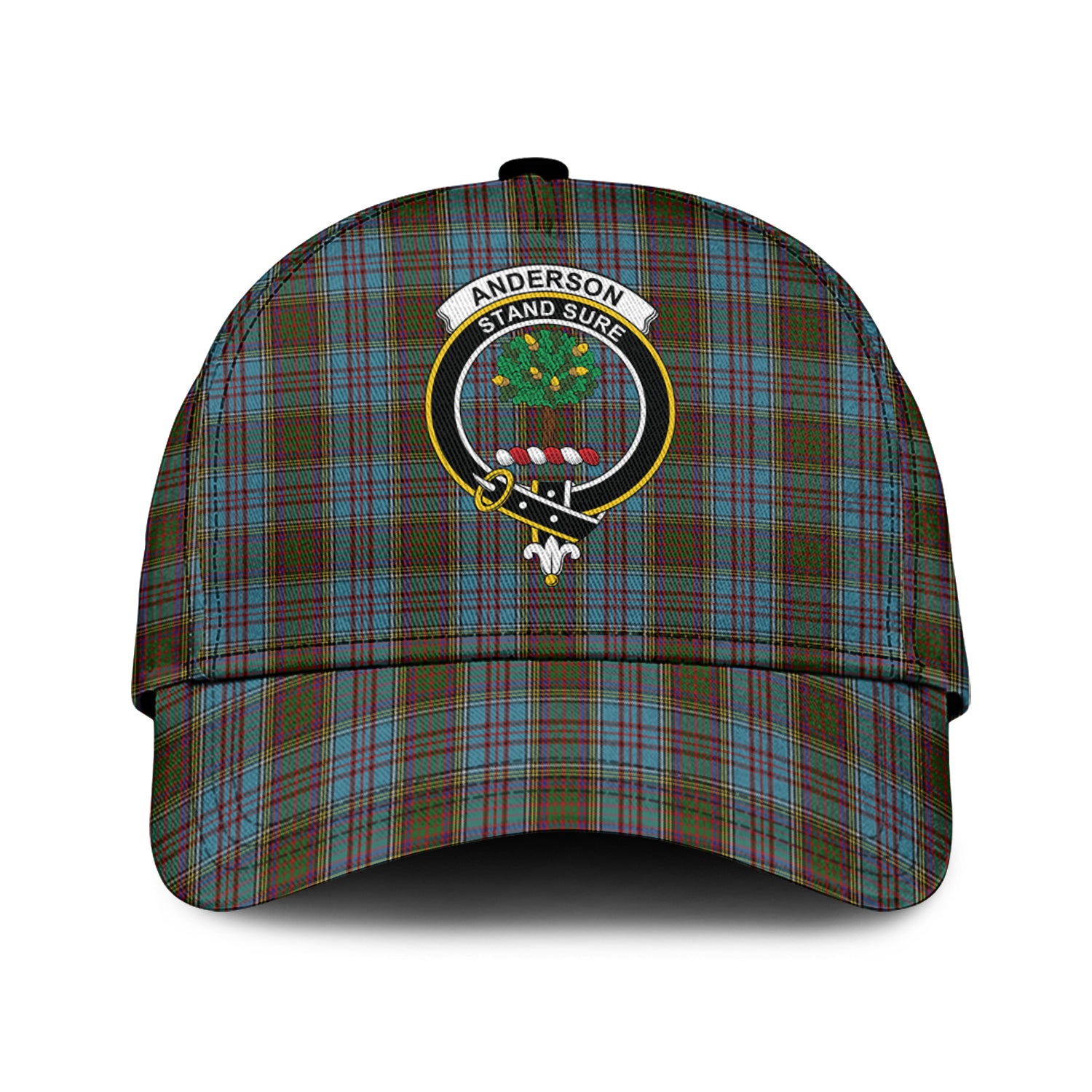 Anderson Tartan Classic Cap with Family Crest Classic Cap Universal Fit - Tartan Vibes Clothing