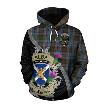 Anderson Tartan Family Crest Cotton Hoodie Lion Rampant Royal Thistle Shield Celtic Inspired Pullover Hoodie XS - Tartan Vibes Clothing