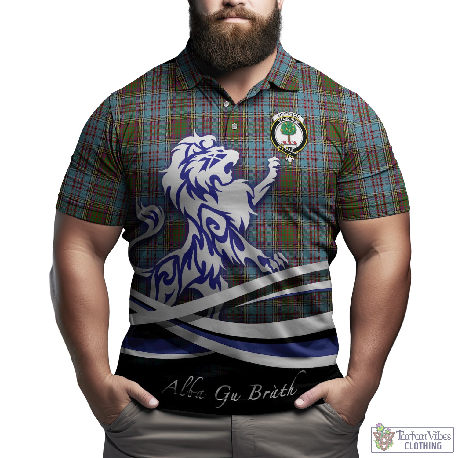 anderson-tartan-polo-shirt-with-alba-gu-brath-regal-lion-emblem