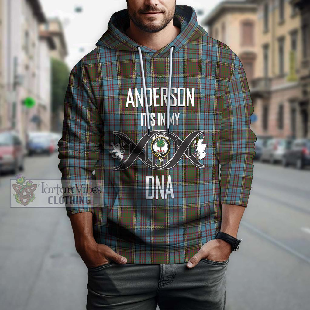 Anderson Tartan Hoodie with Family Crest DNA In Me Style Pullover Hoodie - Tartanvibesclothing Shop