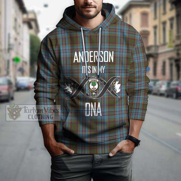 Anderson Tartan Hoodie with Family Crest DNA In Me Style