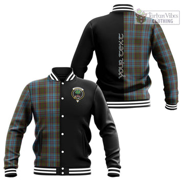 Anderson Tartan Baseball Jacket with Family Crest and Half Of Me Style