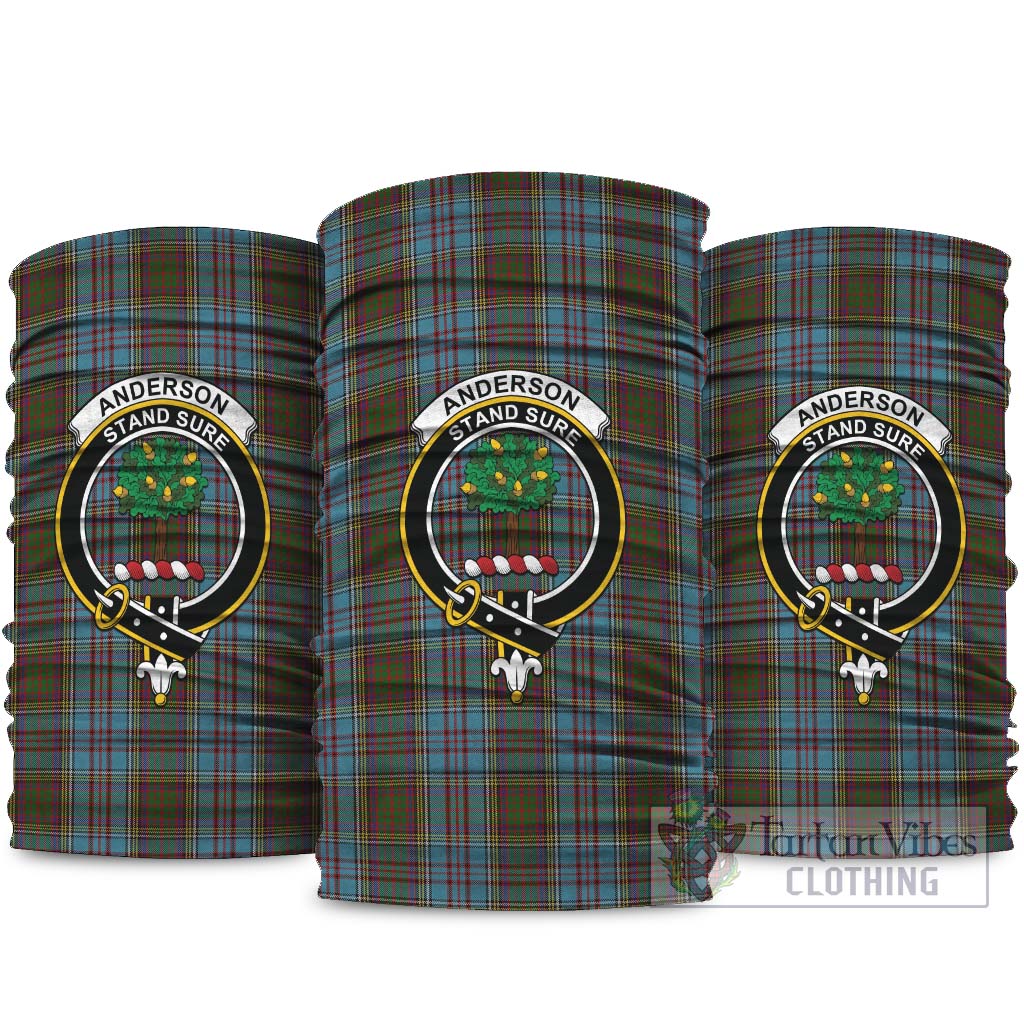 Anderson Tartan Neck Gaiters, Tartan Bandanas, Tartan Head Band with Family Crest