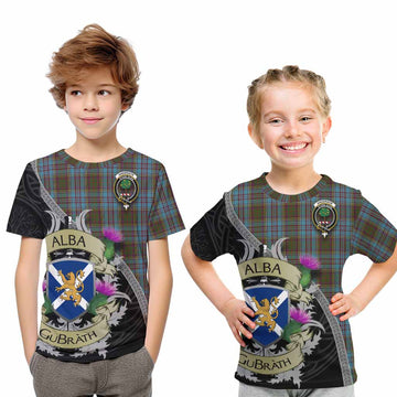 Anderson Tartan Family Crest Kid T-Shirt Lion Rampant Royal Thistle Shield Celtic Inspired Youth XL Size14 - Tartan Vibes Clothing