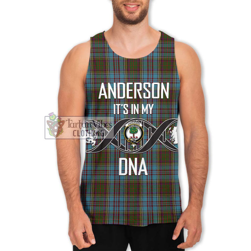 Anderson Tartan Men's Tank Top with Family Crest DNA In Me Style Men - Tartanvibesclothing Shop