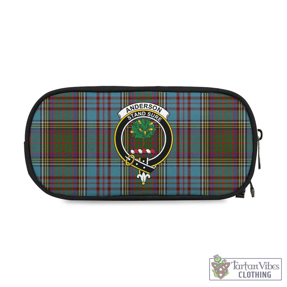 Tartan Vibes Clothing Anderson Tartan Pen and Pencil Case with Family Crest