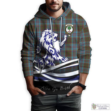 Anderson Tartan Hoodie with Alba Gu Brath Regal Lion Emblem