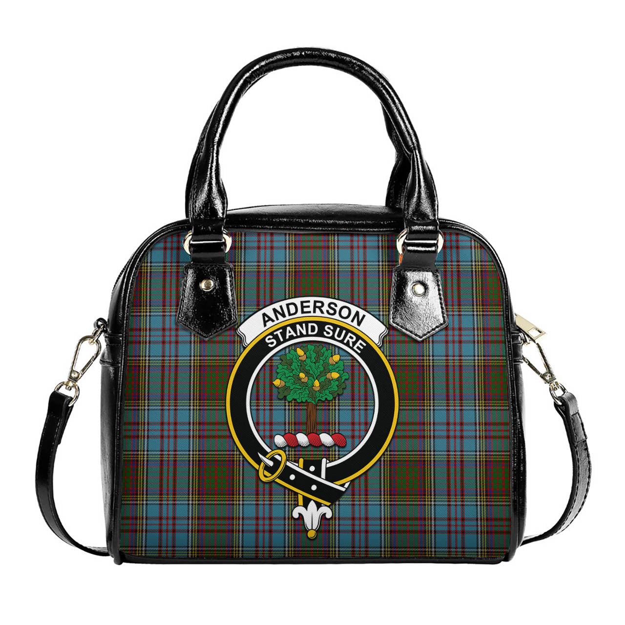 Anderson Tartan Shoulder Handbags with Family Crest One Size 6*25*22 cm - Tartanvibesclothing