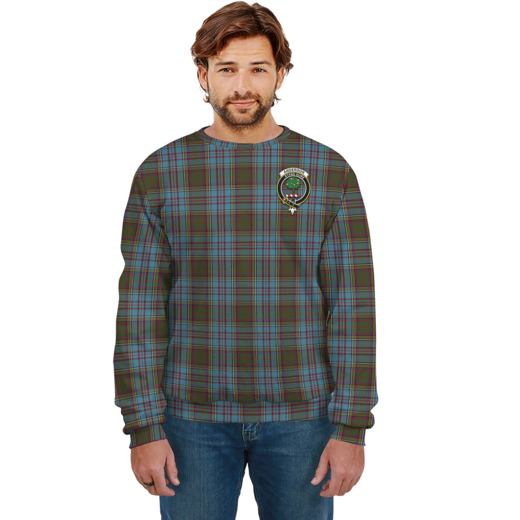 Anderson Tartan Sweatshirt with Family Crest Unisex - Tartan Vibes Clothing