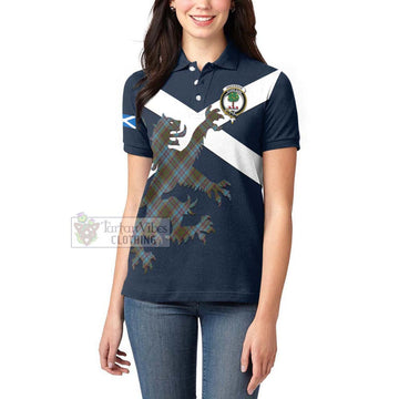 Anderson Tartan Lion Rampant Women's Polo Shirt Proudly Display Your Heritage with Alba Gu Brath and Clan Name