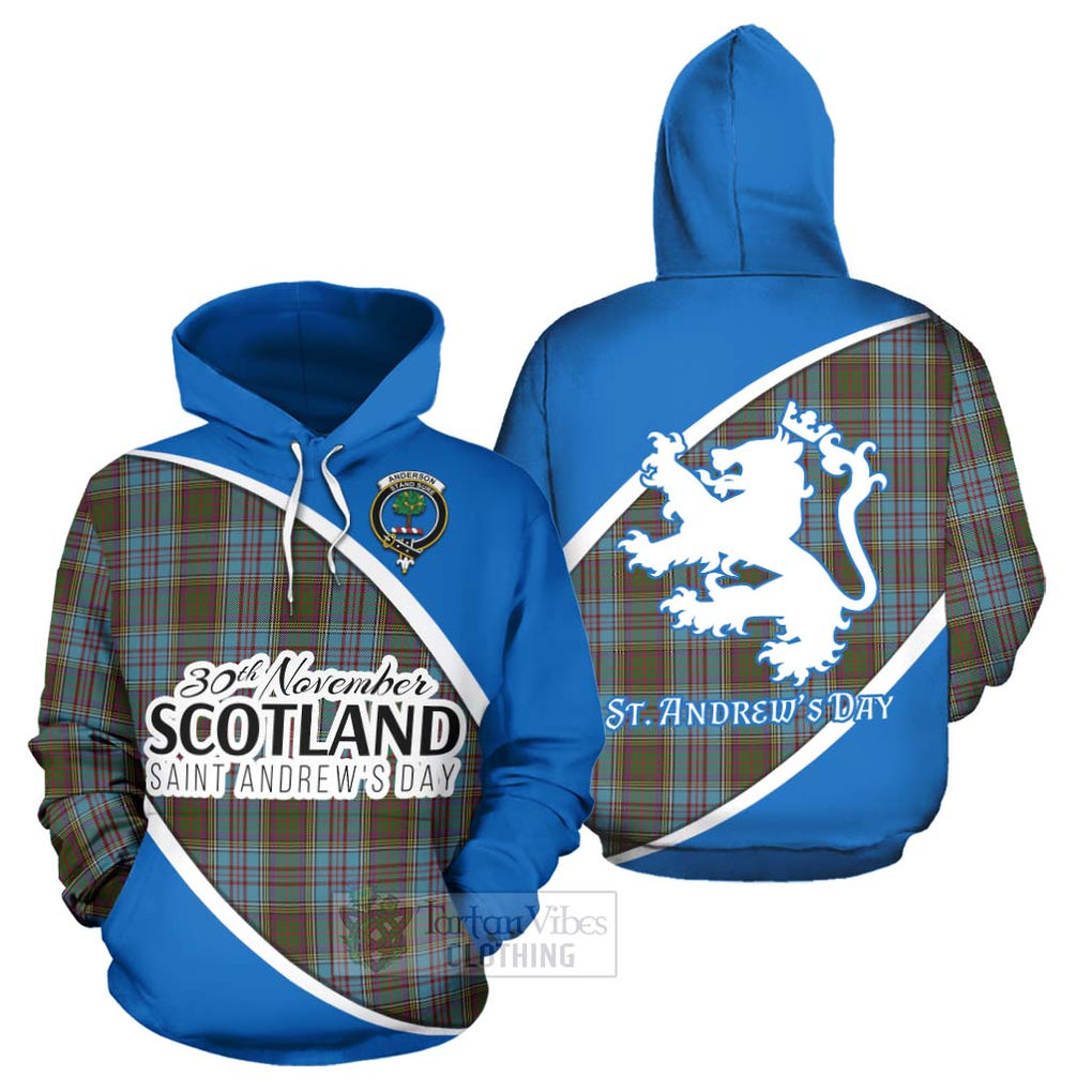 Tartan Vibes Clothing Anderson Family Crest Tartan Hoodie Celebrate Saint Andrew's Day in Style