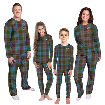 Anderson Tartan Pajamas Family Set with Family Crest