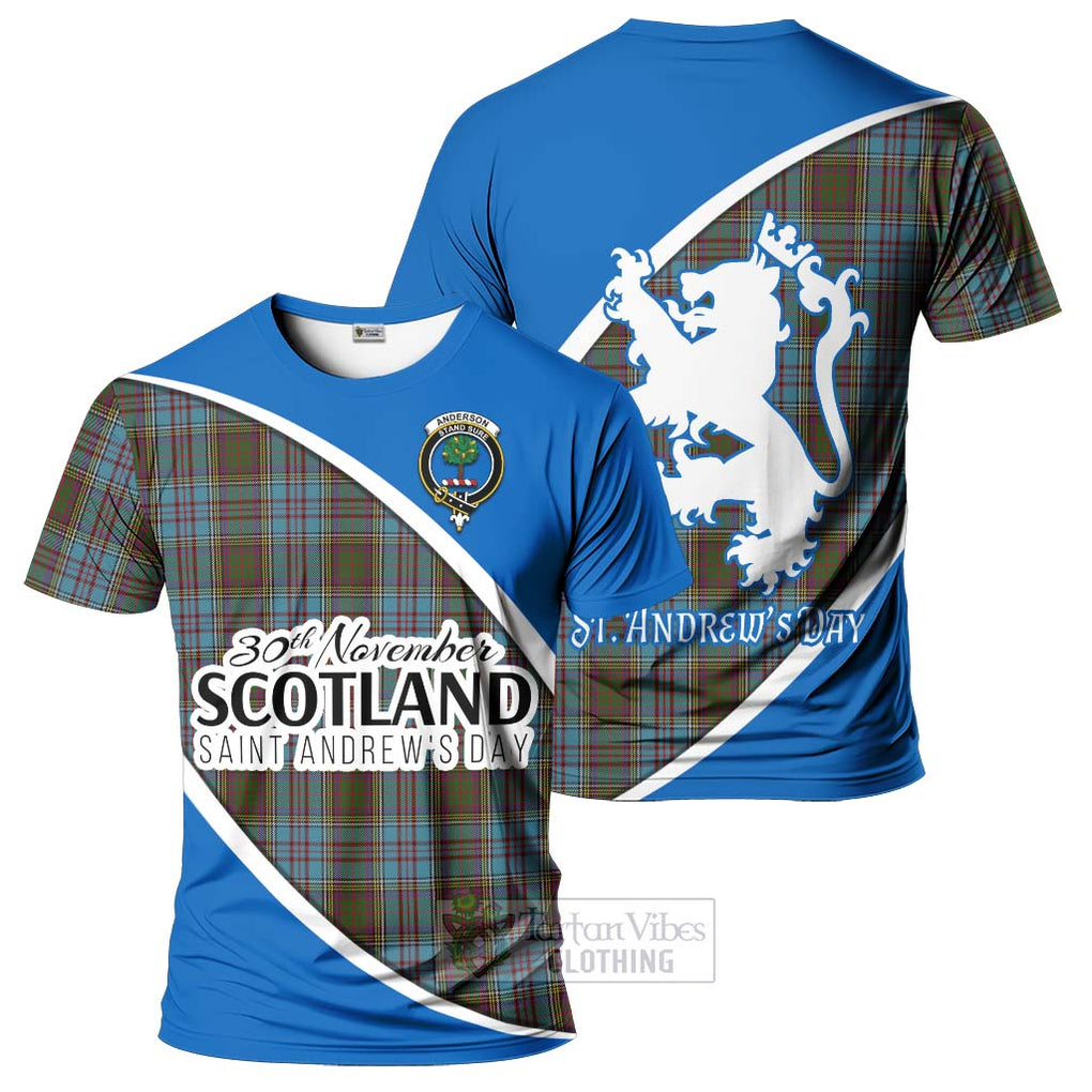 Tartan Vibes Clothing Anderson Family Crest Tartan T-Shirt Celebrate Saint Andrew's Day in Style