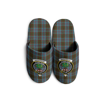 Anderson Tartan Home Slippers with Family Crest