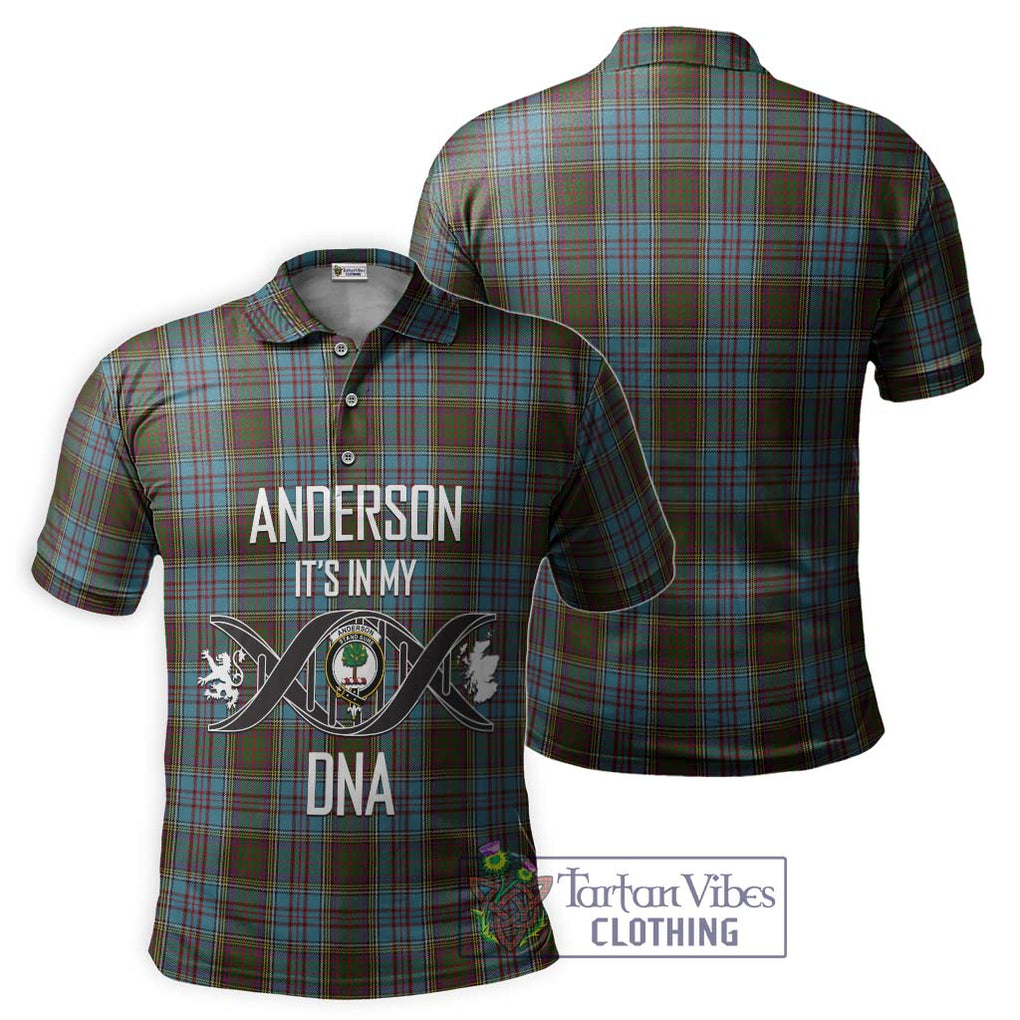 Anderson Tartan Polo Shirt with Family Crest DNA In Me Style - Tartanvibesclothing Shop