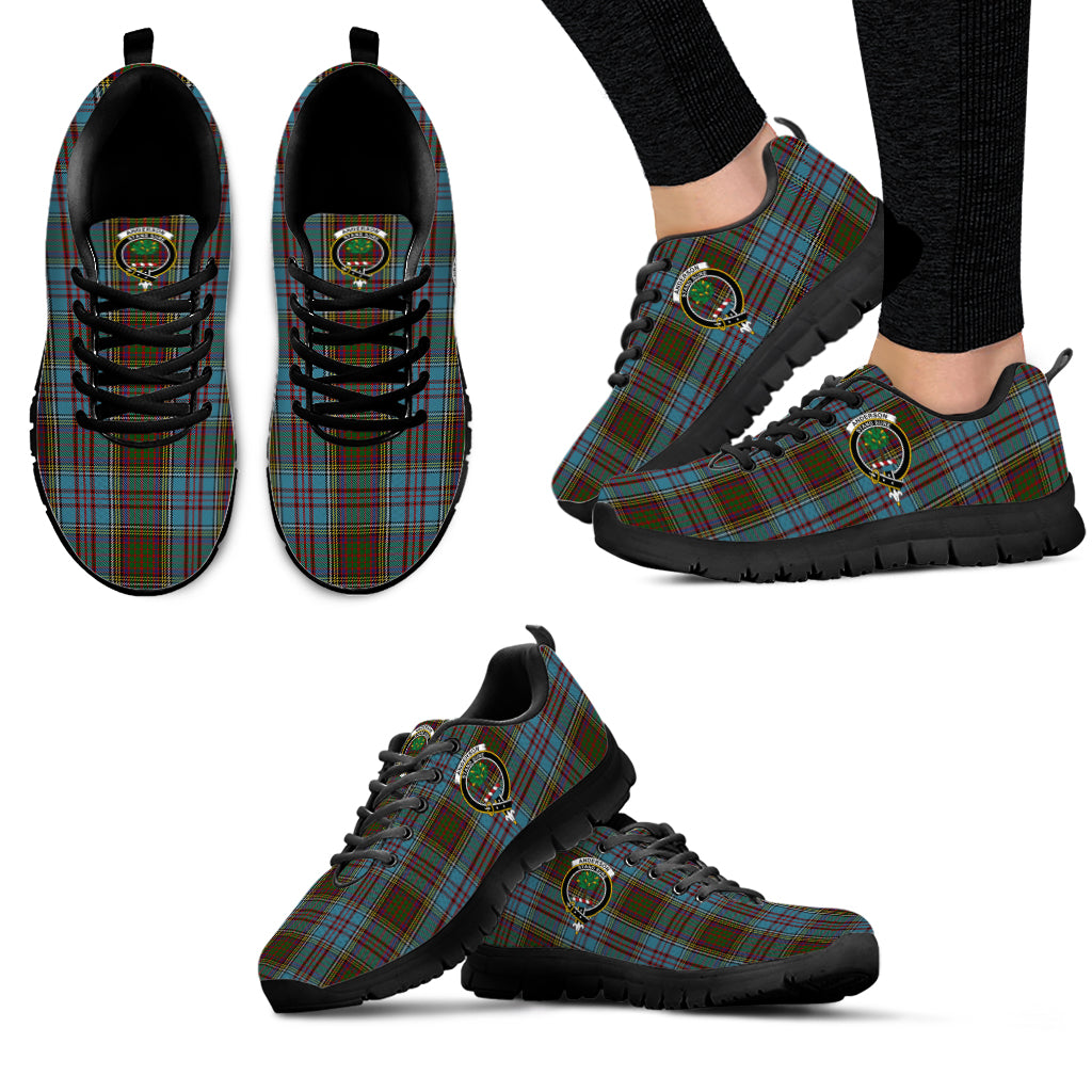 Anderson Tartan Sneakers with Family Crest - Tartan Vibes Clothing