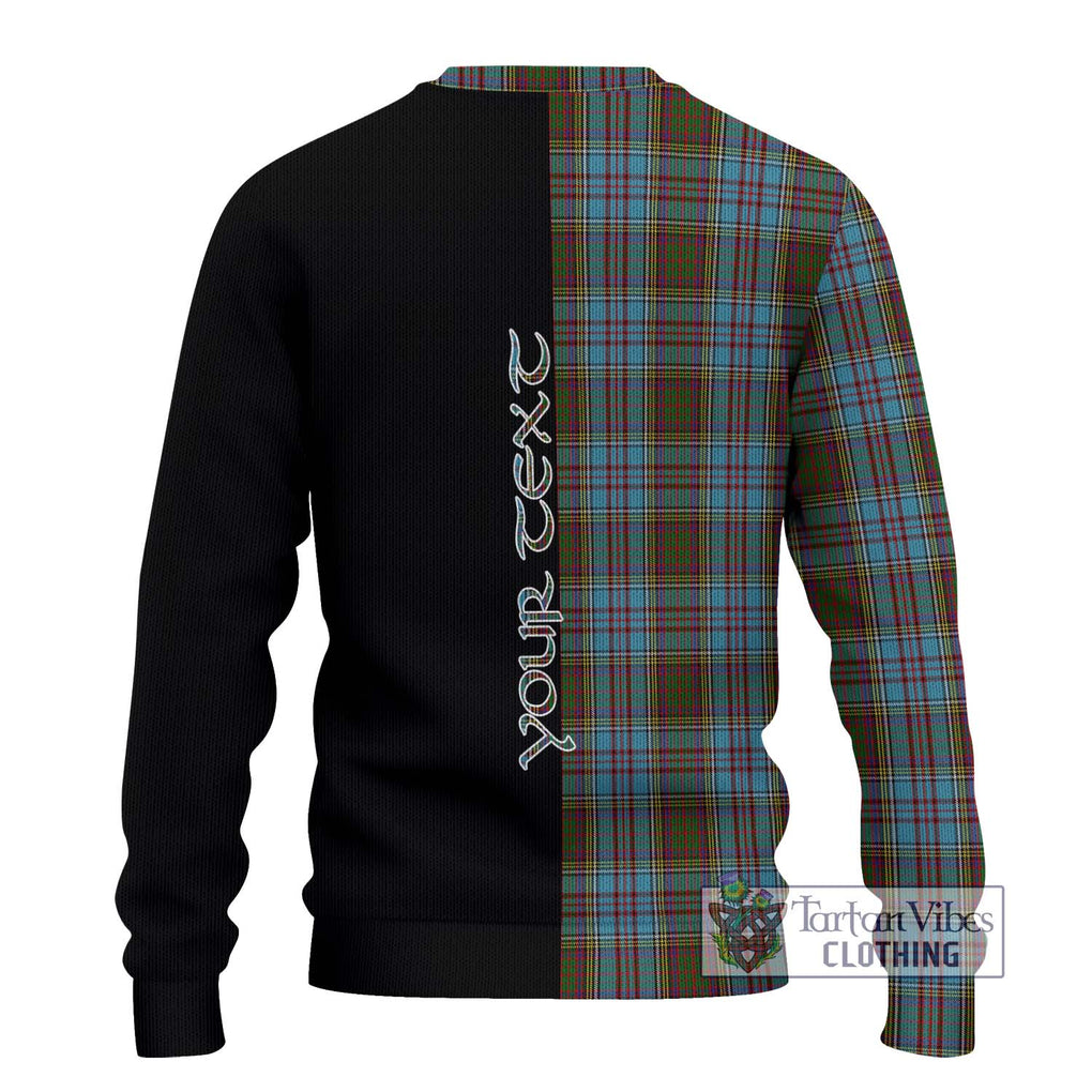 Anderson Tartan Ugly Sweater with Family Crest and Half Of Me Style - Tartan Vibes Clothing