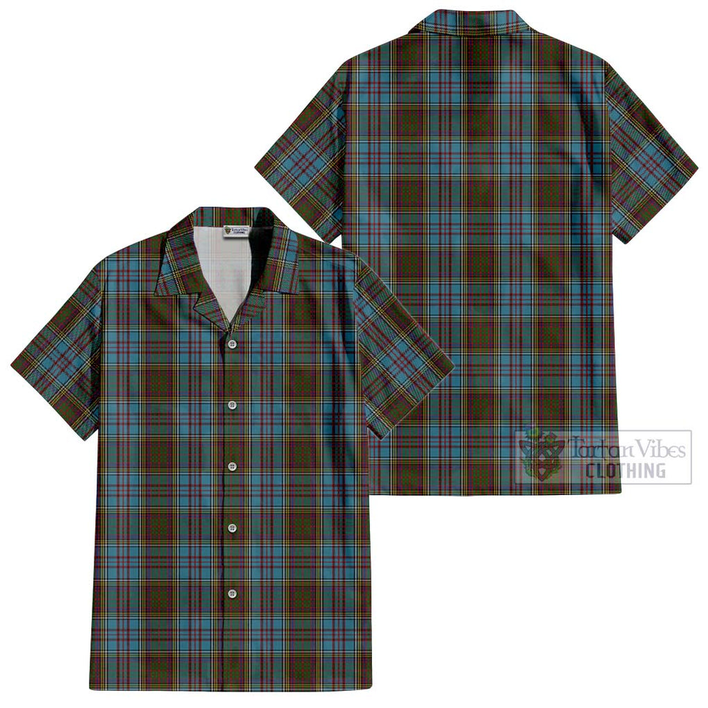 Anderson Tartan Cotton Hawaiian Shirt Kid - Tartanvibesclothing Shop