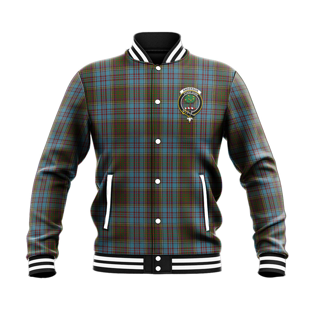 Anderson Tartan Baseball Jacket with Family Crest - Tartan Vibes Clothing